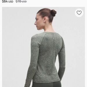 Lululemon Swiftly Tech Long-Sleeve Shirt 2.0 Waist Length NWT size 4